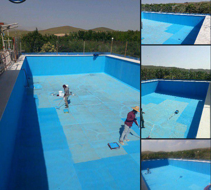 رنگ آبی عایق استخر نانو هورسان کد 369 وزن 5 کیلوگرم